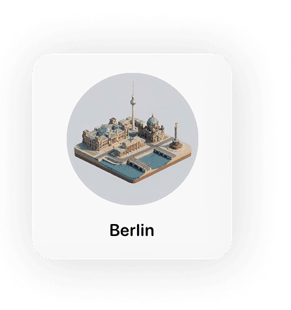 Berlin-Karte in der Bahnhofssammlung